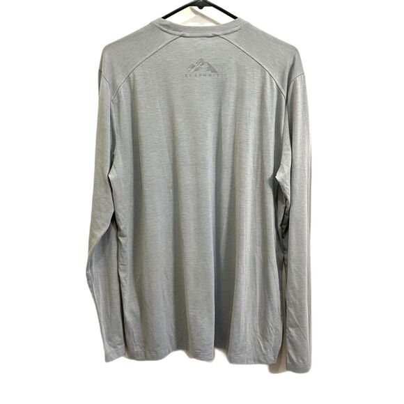 FREE FLY Gray Long Sleeve Pullover Fishing Shirt Top    Mens Size Large - Picture 7 of 10